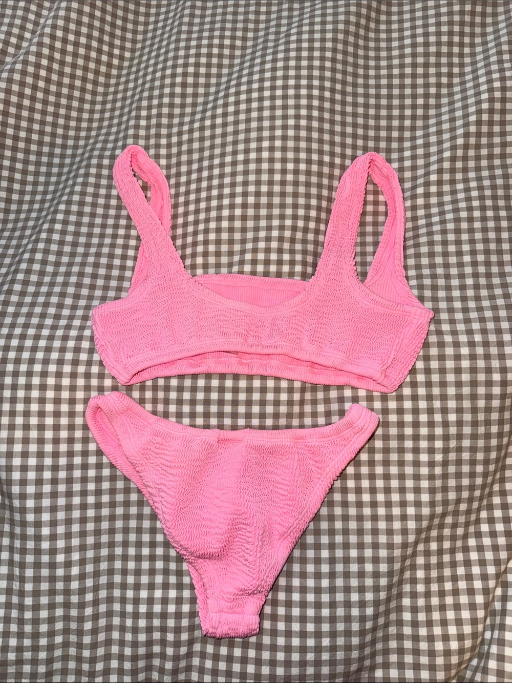 Kut Swim Pink Textured Bikini Set - Picture 2 of 2